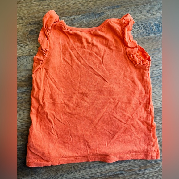 Next Direct Bright Orange Ruffle Sleeve Top - Picture 4 of 4